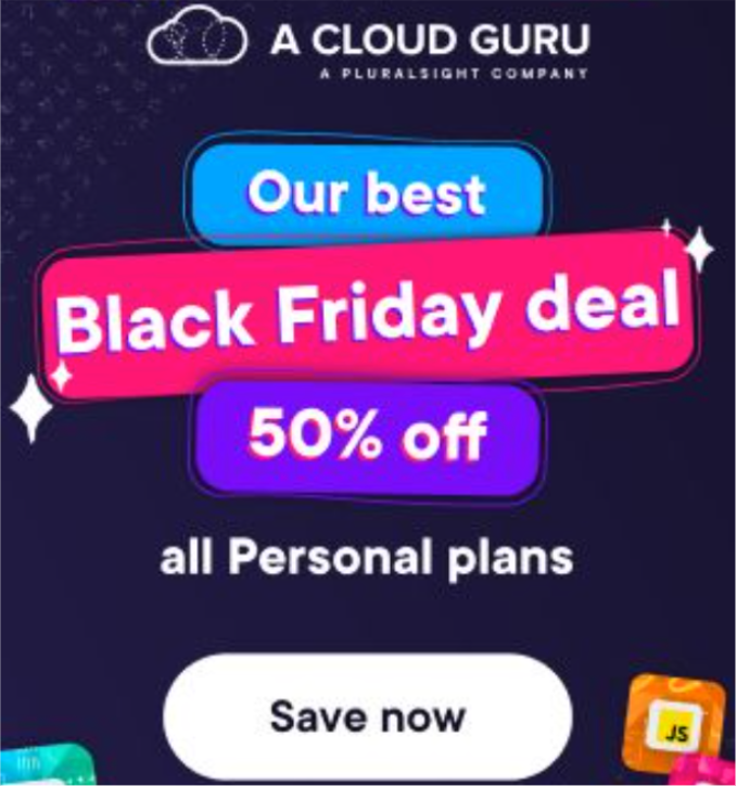 Pluralsight Black Friday On A CLOUD GURU