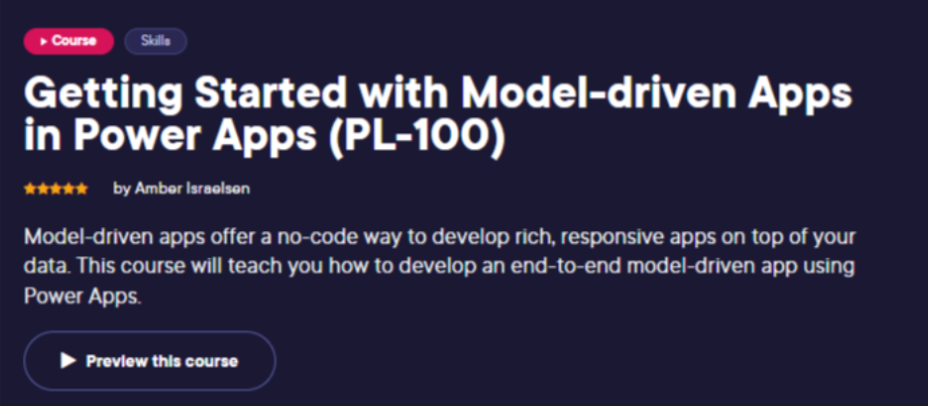 Getting Started with Model-driven Apps in Power Apps