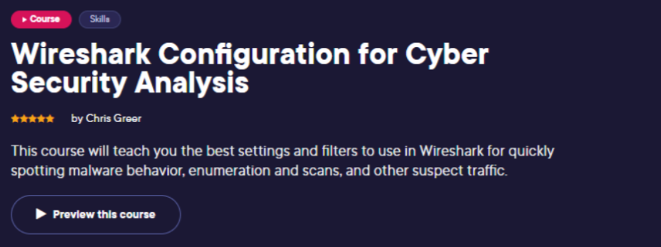 Wireshark Configuration for Cyber Security Analysis
